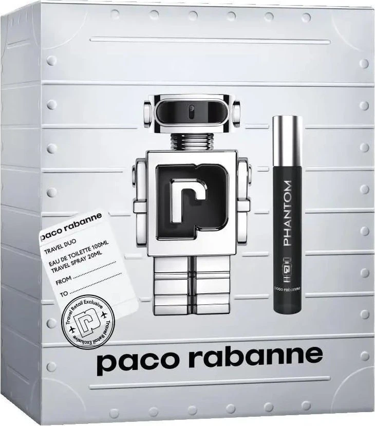Paco Rabanne Phantom rinkinys vyrams (kvepalai EDT, 50 ml + dušo želė 100 ml