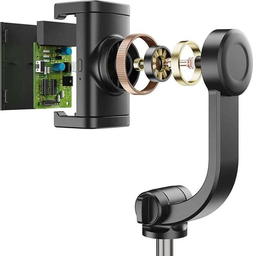 Telefono Objektyvas - Apexel APL-D6 3-in-1 Trikojis Gimbal Selfie Laikiklis