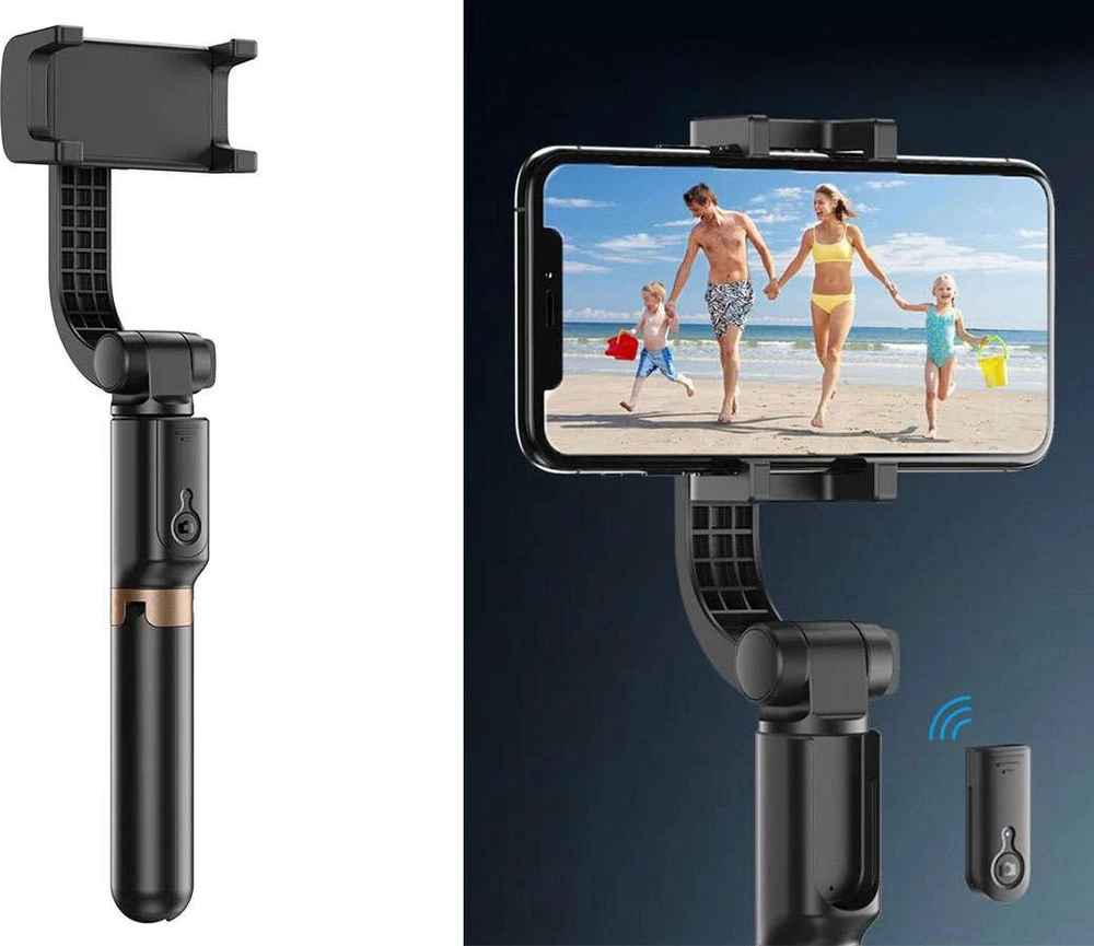 Telefono Objektyvas - Apexel APL-D6 3-in-1 Trikojis Gimbal Selfie Laikiklis