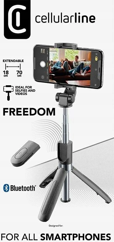 Asmenukių lazdelė „Cellular Line“ „Cellularline“ „Bluetooth“ asmenukių lazdelė „Freedom“ Juodas