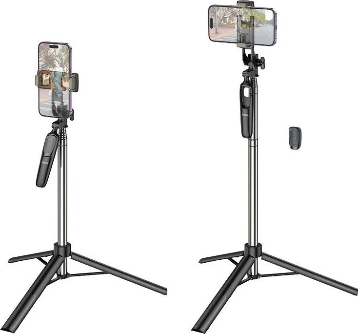 Asmenukių lazda HOCO K19 (Selfie Stick) / trikojis, 157cm, BT