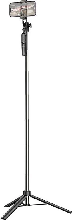 Asmenukių lazda HOCO K19 (Selfie Stick) / trikojis, 157cm, BT