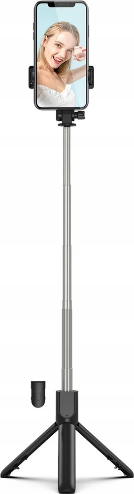 Wozinsky Hurtel Asmenukių lazda WRY1S telescopic tripod 0.7m for phone – juodos spalvos