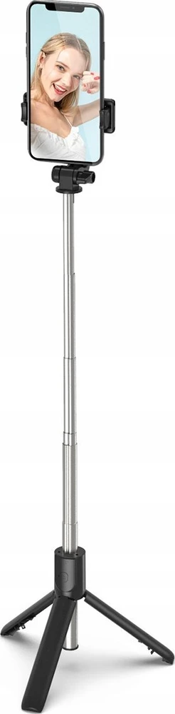 Wozinsky Hurtel Asmenukių lazda WRY1S telescopic tripod 0.7m for phone – juodos spalvos