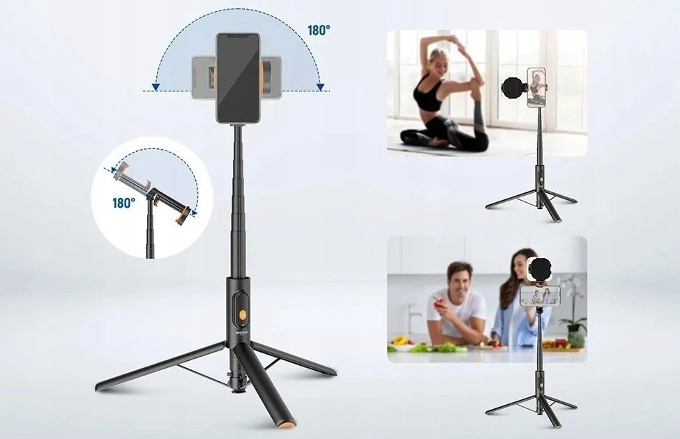 Neewer PA992 asmenukių lazda su greito atleidimo tvirtinimo sistema (juoda)
