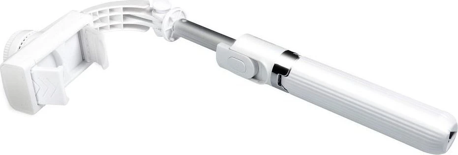 OEM asmenukių lazda su belaidžiu nuotolinio valdymo pultu ir trikoju bei stabilizatoriumi GIMBAL SSTR-L08 baltas