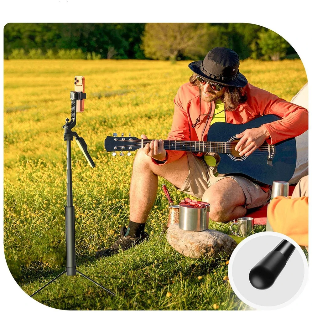 Asmenukių lazda Orico SPM170 trikojis 1/4 colio telefono kamerai, Bluetooth 5.2 - juodas