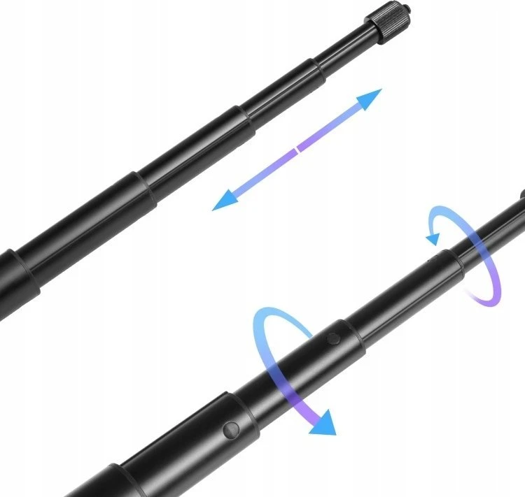 „Selfie Stick Puluz Vise Magic Arm“ asmenukių lazdelės laikiklis dviračio varikliui, skirtas fotoaparato telefonui / Pu495b