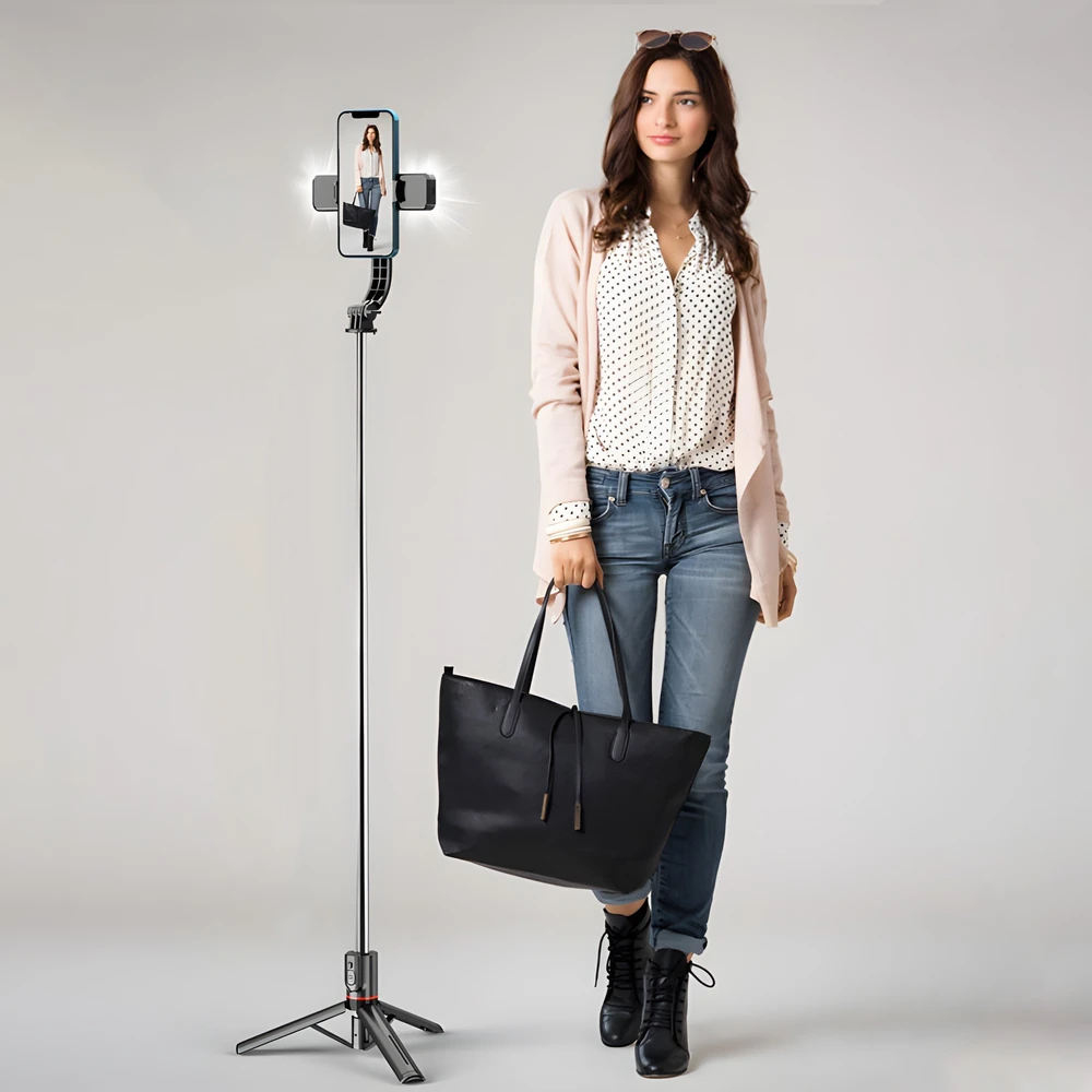 Selfie Asmenukių lazdelė S110 Pro, trikoja 110,5 cm
