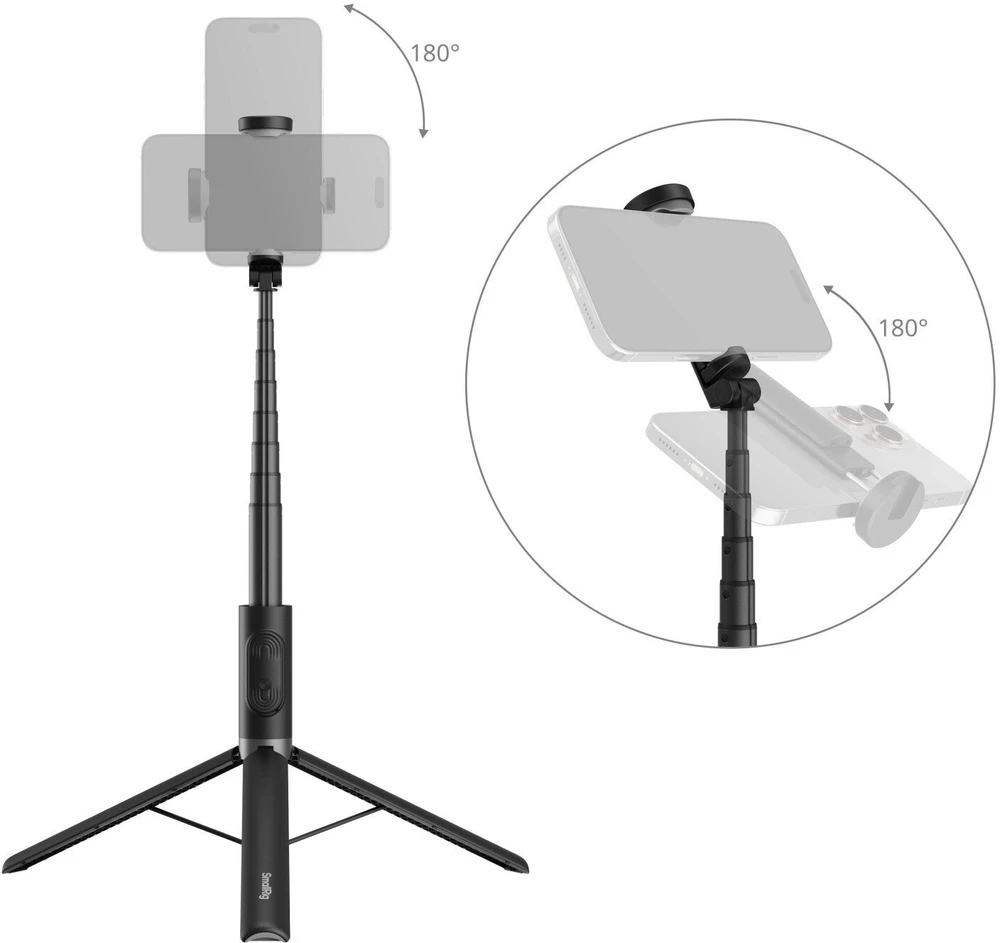 „SmallRig 5291 ST30 Lite“ asmenukių lazdelės trikojis su vieno paspaudimo išskleidimu
