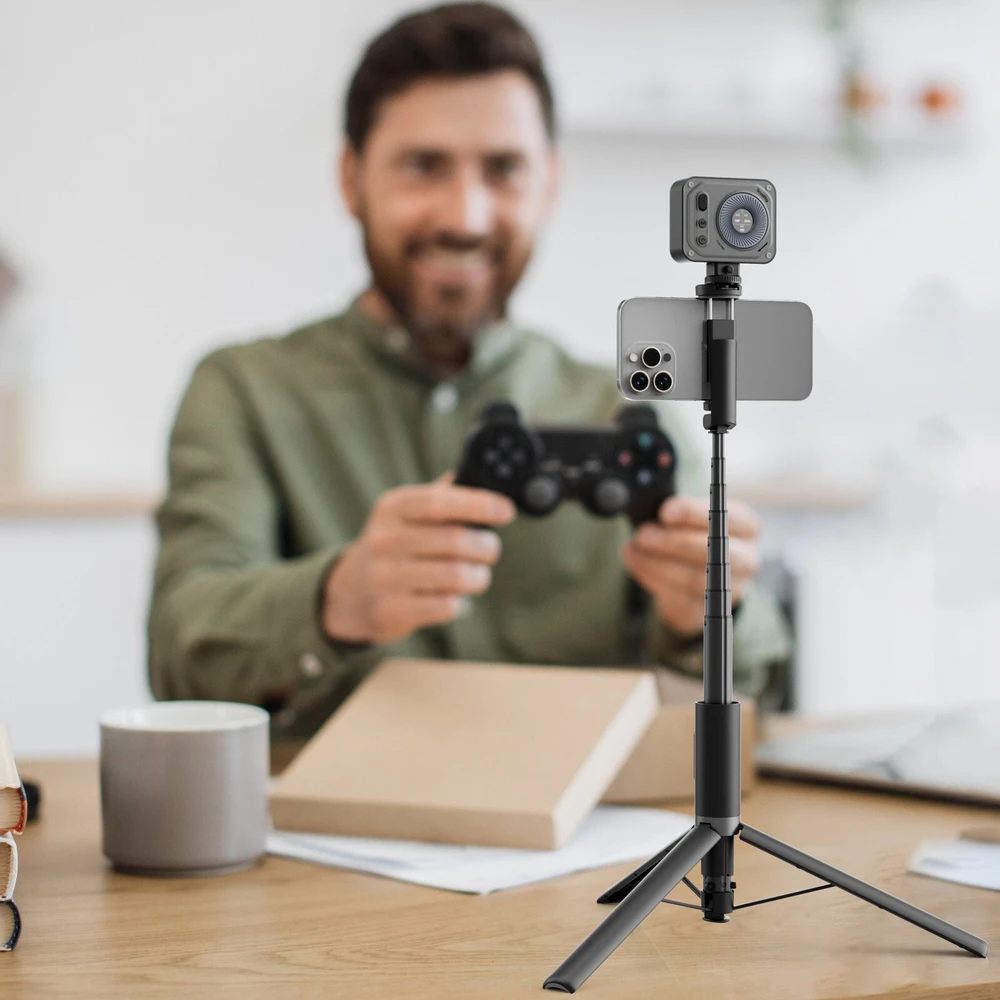 „SmallRig 5291 ST30 Lite“ asmenukių lazdelės trikojis su vieno paspaudimo išskleidimu