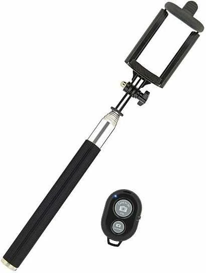 Swissten Bluetooth asmenukių lazda, skirta mobiliesiems telefonams ir fotoaparatams su nuotolinio valdymo pultu