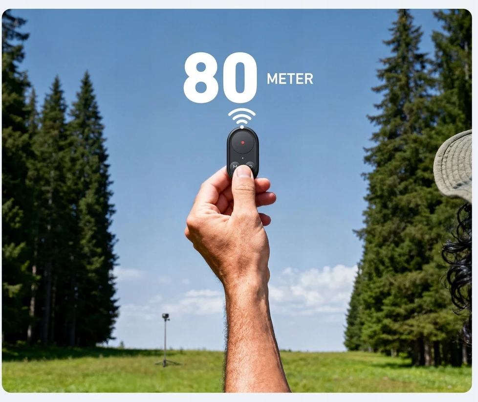 null Savaiminio atvaizdo lazda - Telesin TE-RCSS-001 60 cm Išsitempianti Su „Bluetooth“ Nuotoliniu Pultu
