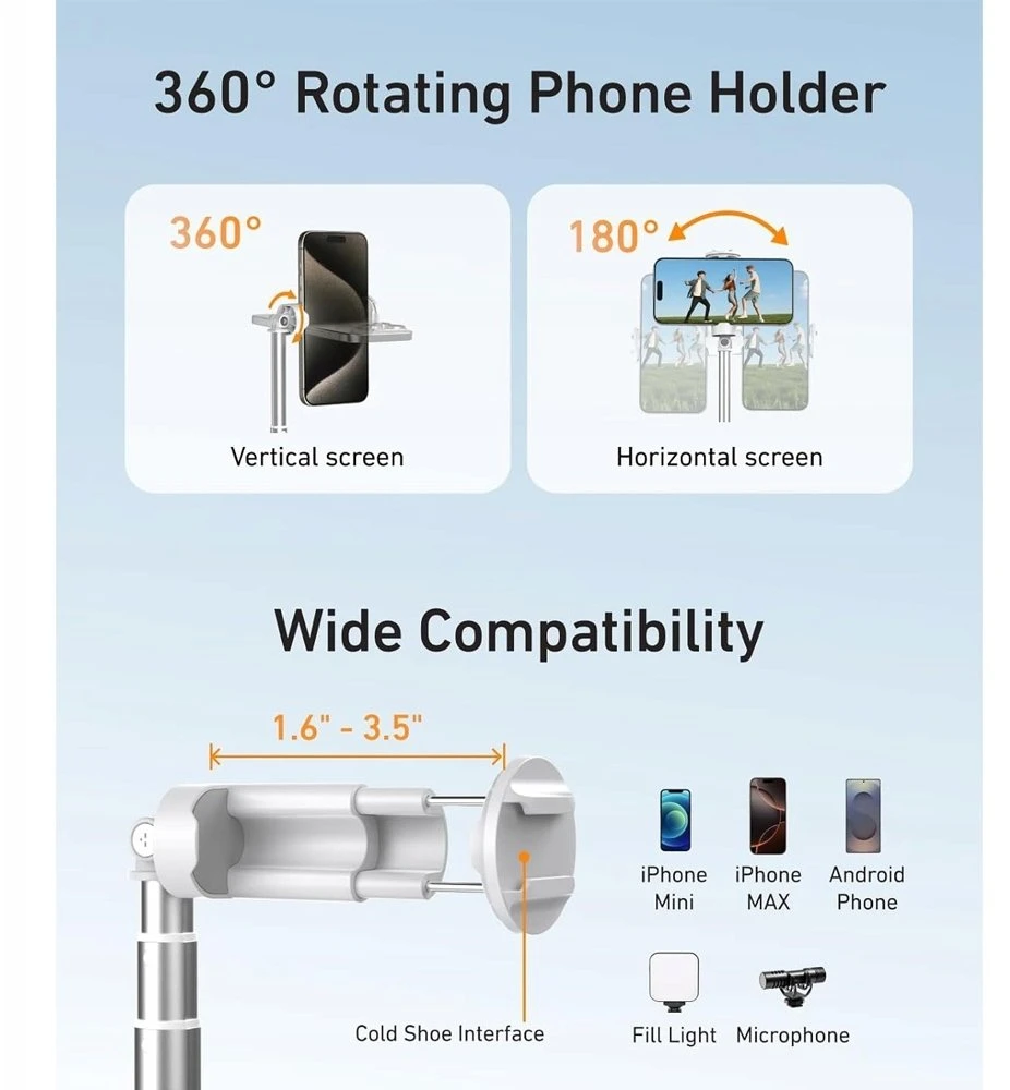 Telesin 1.8m selfie holder / tripod