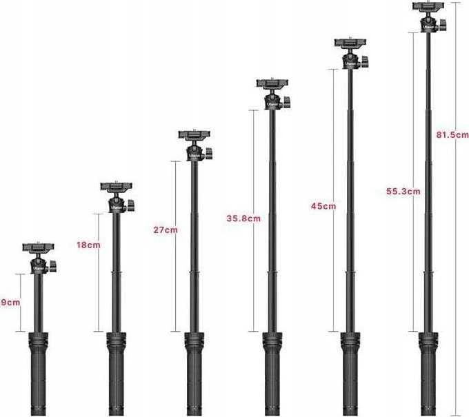 Kijek Selfie Stick Statyw Na Telefonas Išmanusis telefonas 180cm Pilot Bluetooth Ulanzi / Ma09