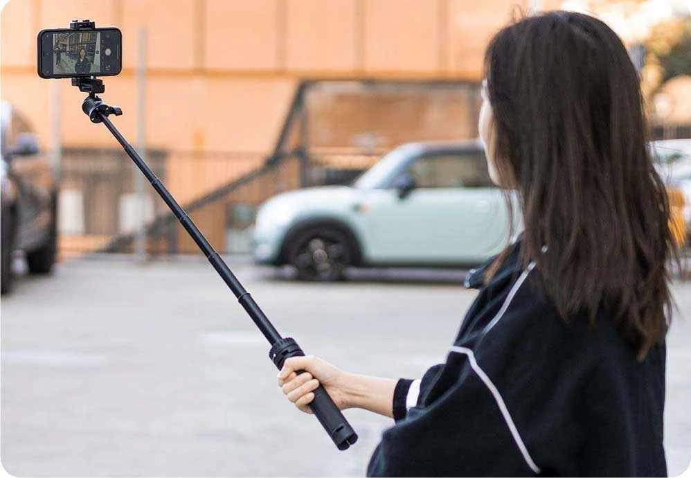 Kijek Selfie Stick Statyw Na Telefonas Išmanusis telefonas 180cm Pilot Bluetooth Ulanzi / Ma09