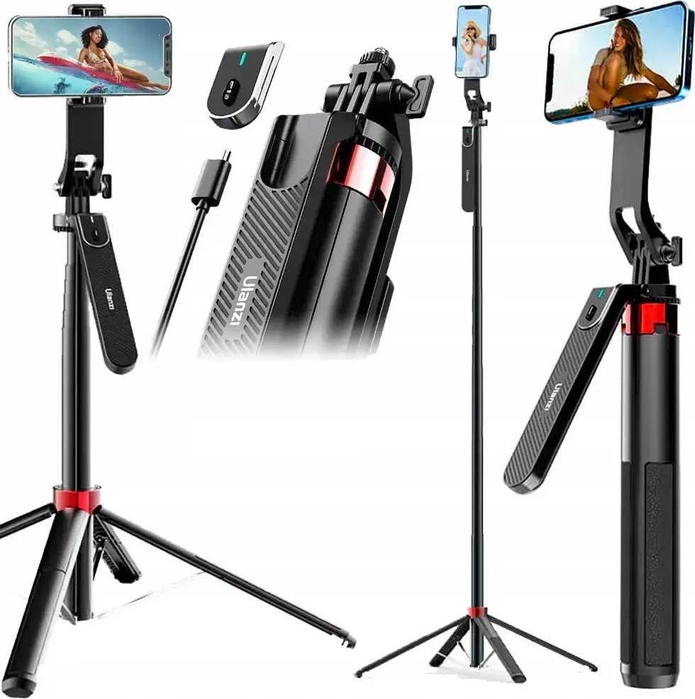 Kijek Selfie Stick Statyw Na Telefonas Išmanusis telefonas 180cm Pilot Bluetooth Ulanzi / Ma09