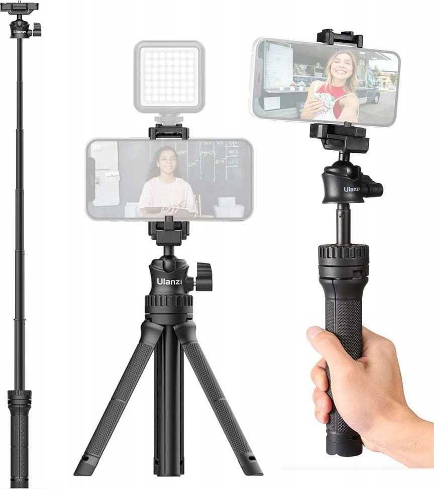 Kijek Selfie Stick Statyw Na Telefonas Išmanusis telefonas 180cm Pilot Bluetooth Ulanzi / Ma09