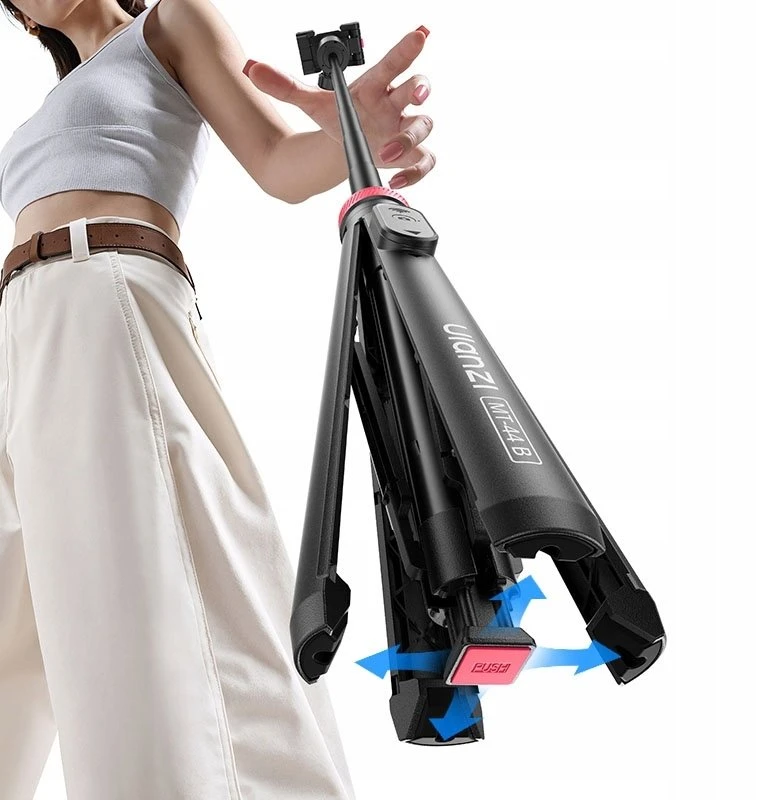 Statyw Kijek Selfie Stick 2w1 150cm + Pilot Telefonas Auto-deploy 1/4" Ulanzi / Mt-44b