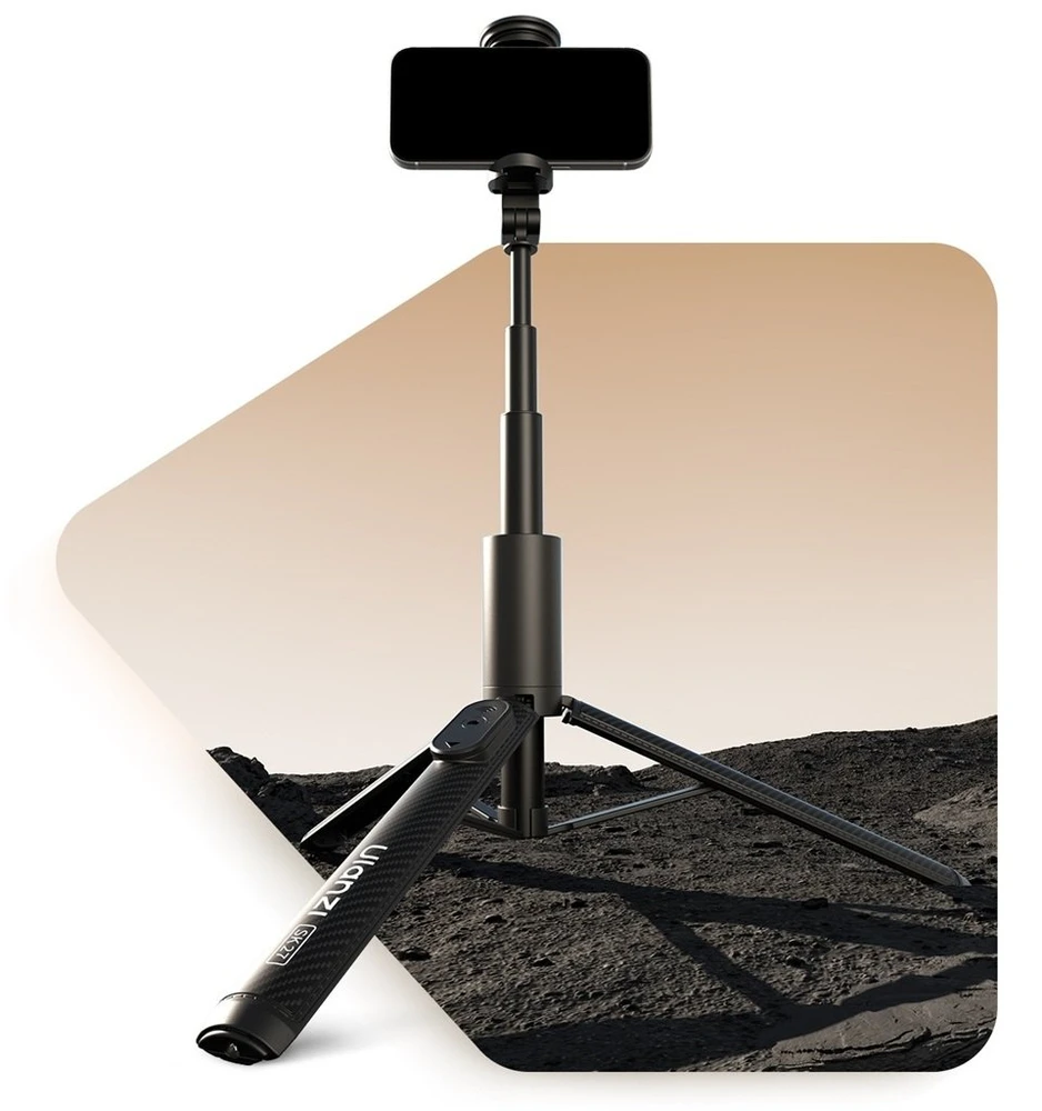 Asmenukių lazda Ulanzi Tripod Selfie Stick 154 cm 2in1 + Nuotolinio valdymo pultas 10m telefono laikiklis / Ulanzi / Sk27 / SKU:s017