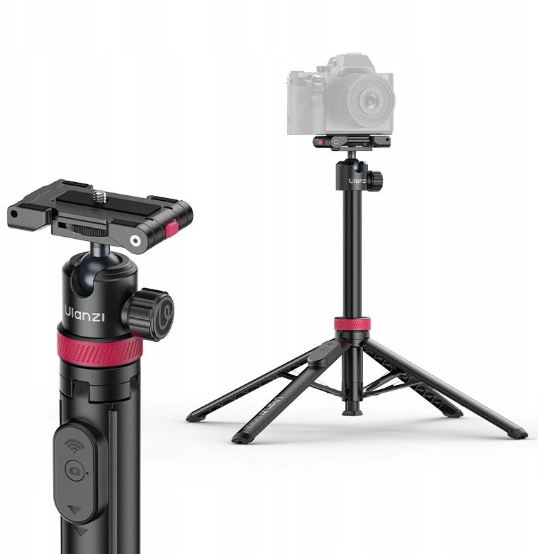 Statyw Kijek Selfie Stick 2w1 150cm + Pilot Telefonas Auto-deploy 1/4" Ulanzi / Mt-44b