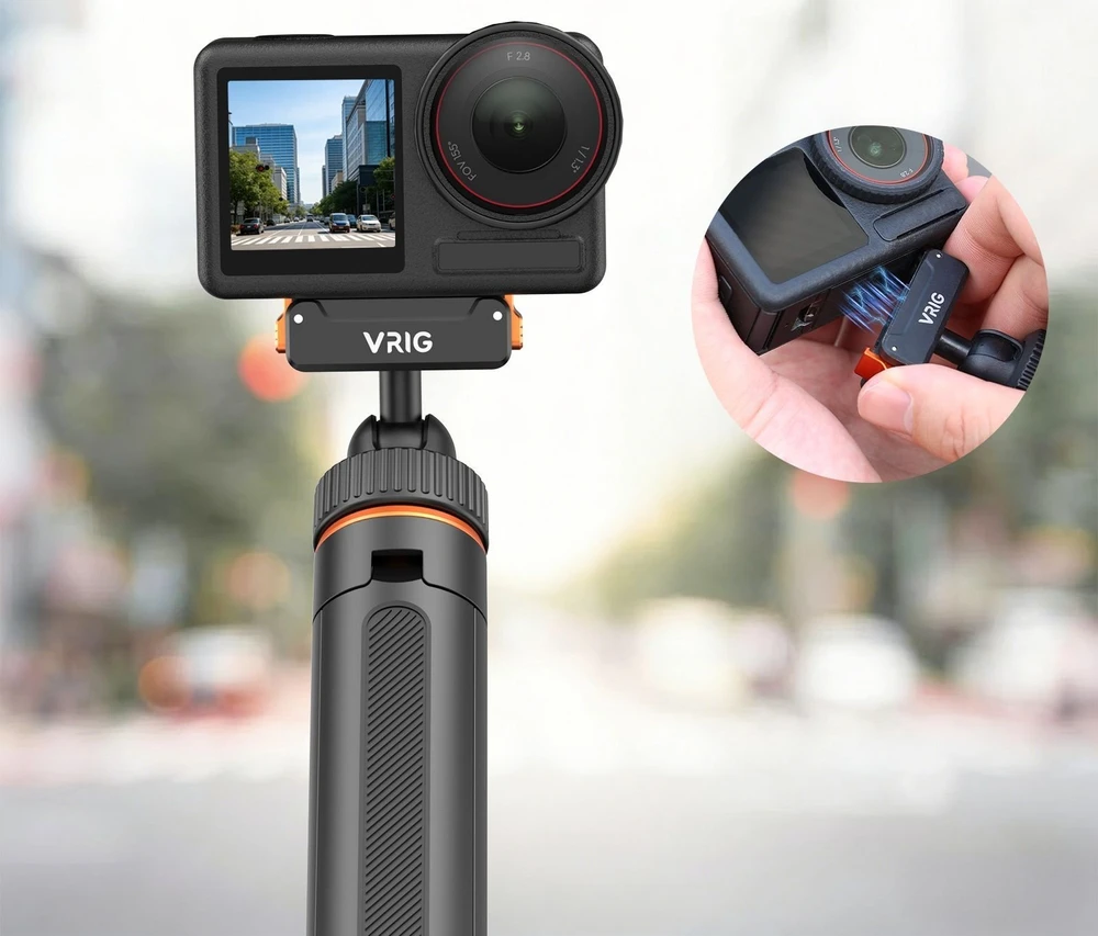 VRIG Magnetinis stovas, skirtas DJI Osmo Action 5 Pro, 4, 3, Osmo 360, VRIG AC-79
