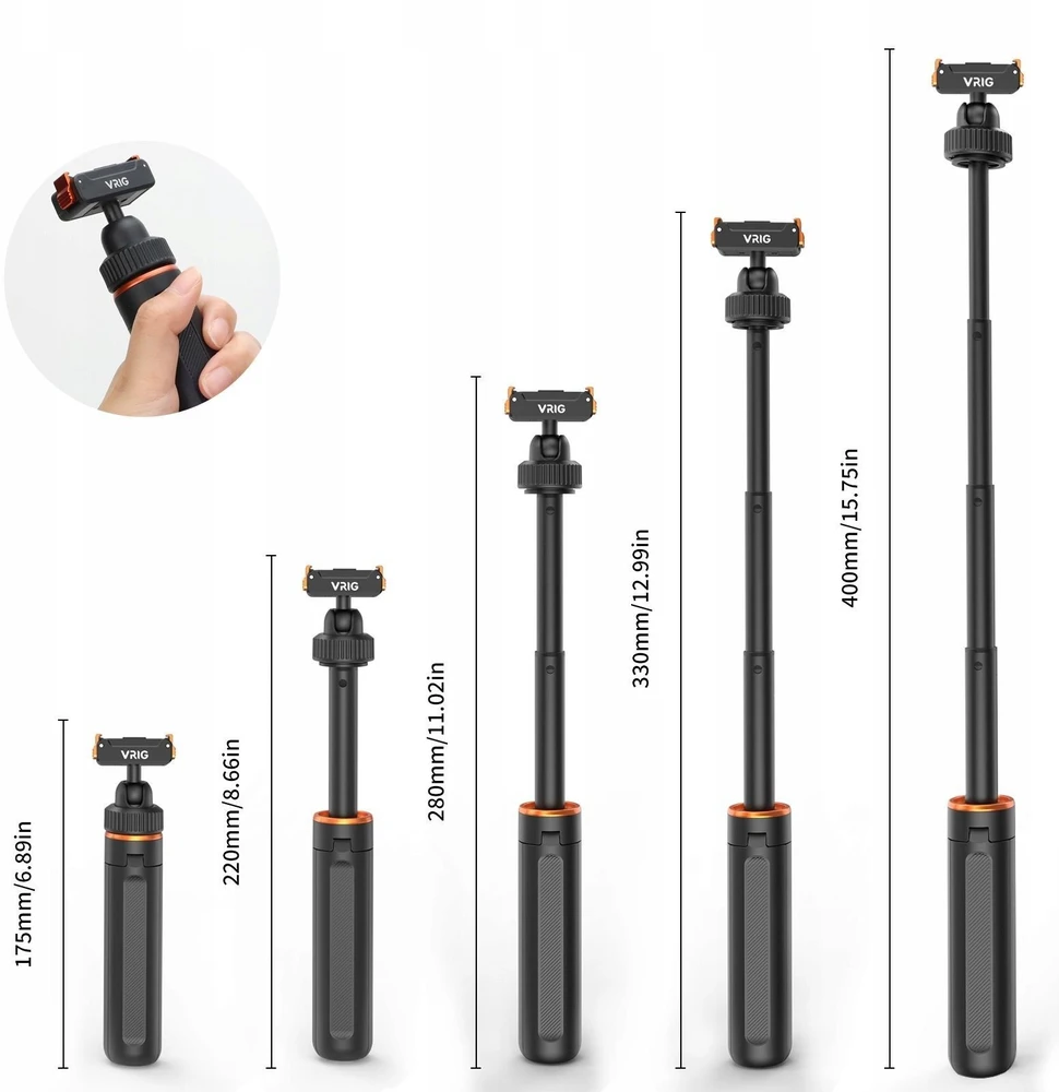 VRIG Magnetinis stovas, skirtas DJI Osmo Action 5 Pro, 4, 3, Osmo 360, VRIG AC-79
