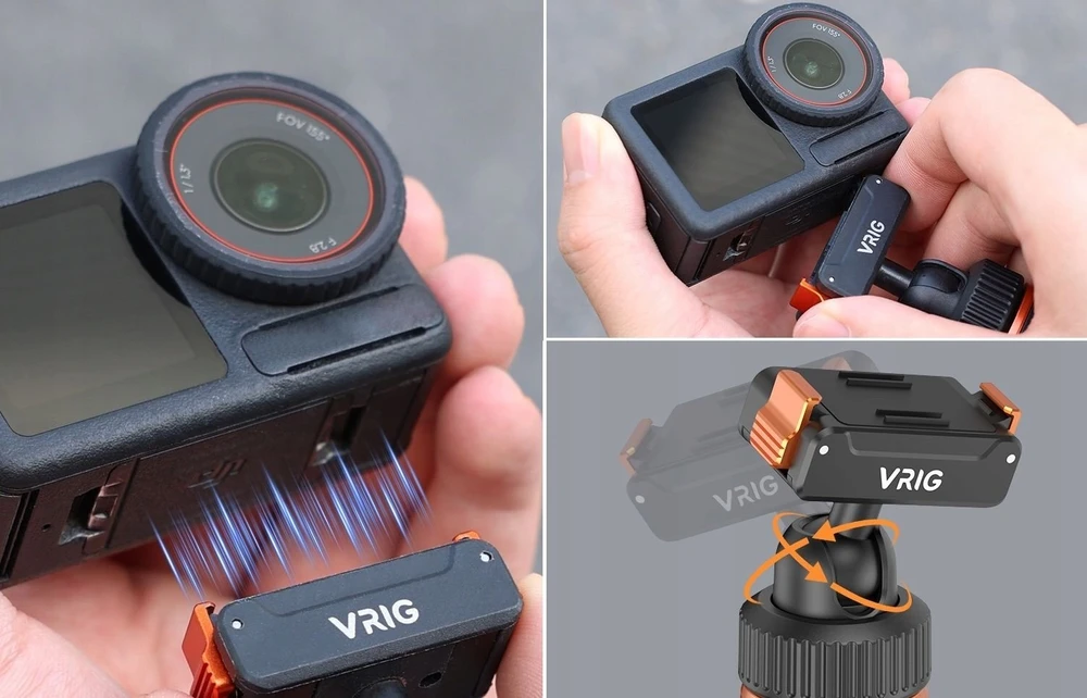 VRIG Magnetinis stovas, skirtas DJI Osmo Action 5 Pro, 4, 3, Osmo 360, VRIG AC-79