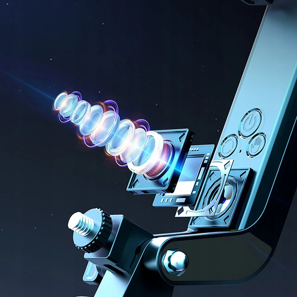 Wozinsky WST-360YS asmenukių lazda su trikojo funkcija ir 360° dirbtinio intelekto automatiniu veido sekimu bei gestų valdymu – juodos spalvos