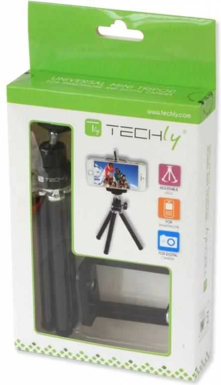 Techly I-TRIPOD-UN trikojis Mobilusis telefonas 3 kojos Juoda