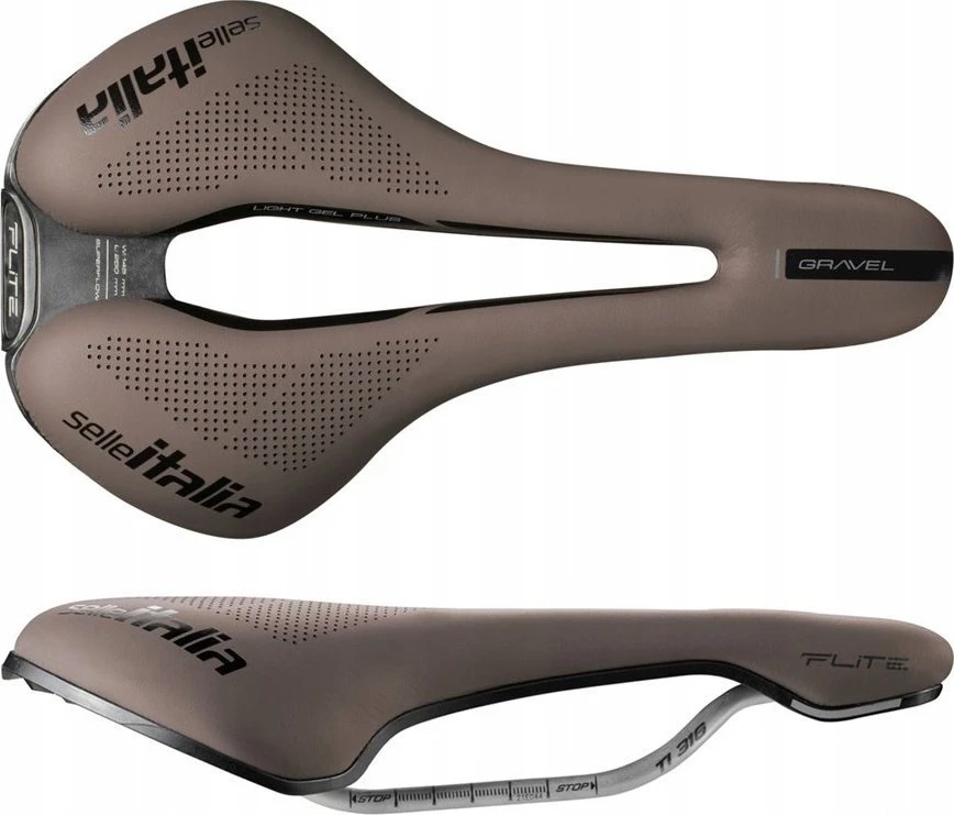 Selle Italia balnas SELLE ITALIA FLITE BOOST GRAVEL TI316, Superflow L (id atitinka - L3), TI 316 Rail, Fibra-Tek, Light Gel, 232g, ruda (NAUJA)