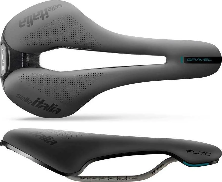 Selle Italia Siodło SELLE ITALY FLITE BOOST GRAVEL TI316 SUPERFLOW S (Author ID S3), TI 316 Rail, Fiber-Tek, Light Gel, 228g (NAUJIENA)
