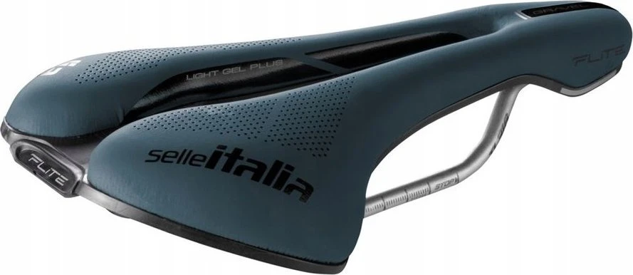 Selle Italia SELLE ITALIA FLITE BOOST GRAVEL TI316 balnelis, „Superflow L“ (sutampa su L3), TI 316 bėgelis, „Fibra-Tek“, lengvas gelis, 232 g, mėlynas