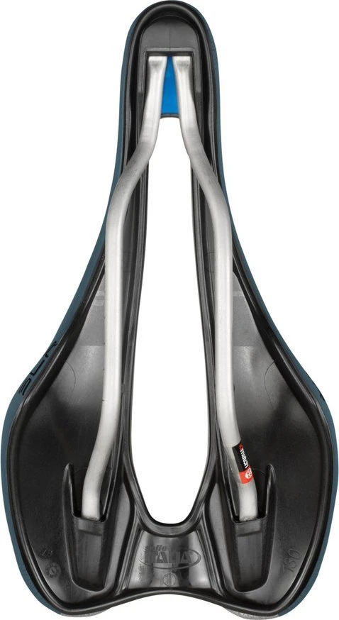 Selle Italia SELLE ITALIA FLITE BOOST GRAVEL TI316 balnelis, „Superflow S“ (sutampa su S3), TI 316 bėgelis, „Fibra-Tek“, lengvas gelis, 228 g, mėlynas