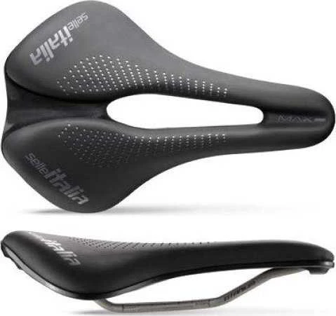 Selle Italia SELLE ITALIA MAKS NAVUS EVO BUOST GEL SUPERFLOW L (id rungtynės - L3) TI 316 vamzdis 7, fibra- tek, juoda (NEW)