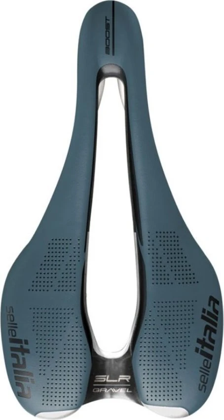 Selle Italia SELLE ITALIA SLR BOOST GRAVEL TI316 balnelis, „Superflow S“ (id atitikmuo - S3), TI 316 bėgelis, „Fibra-Tek“, lengvas gelis, 204 g, mėlynas