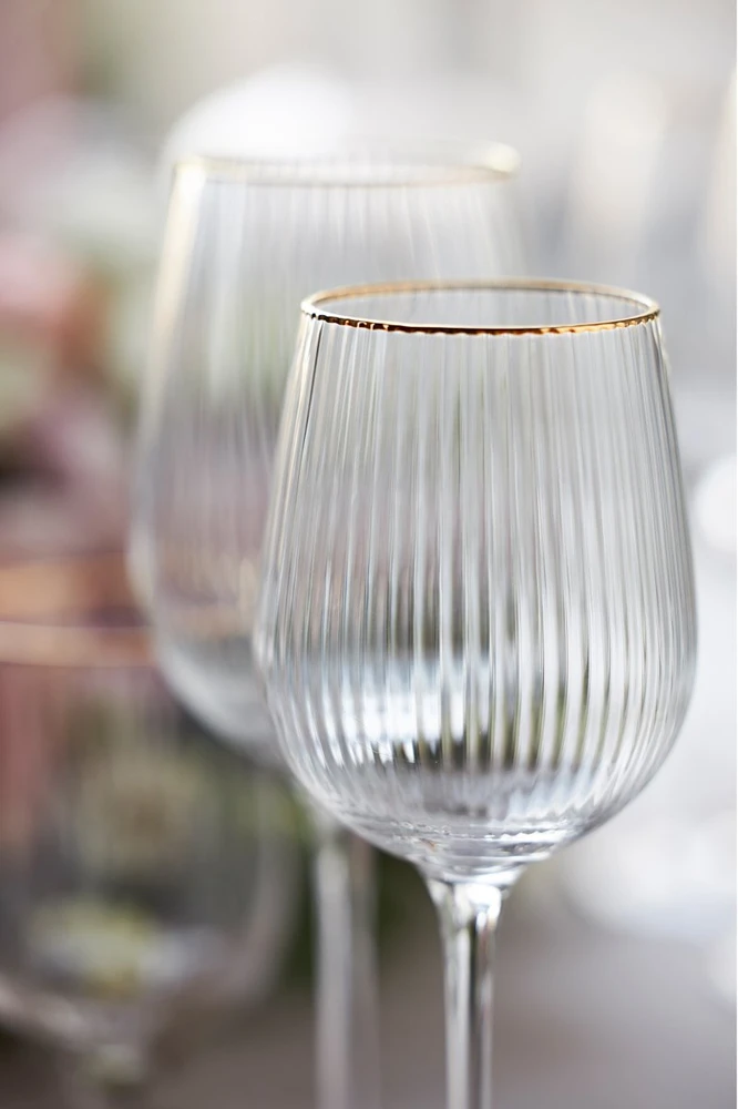 Vyno taurės Lyngby Glas Palermo Gold Raudona
