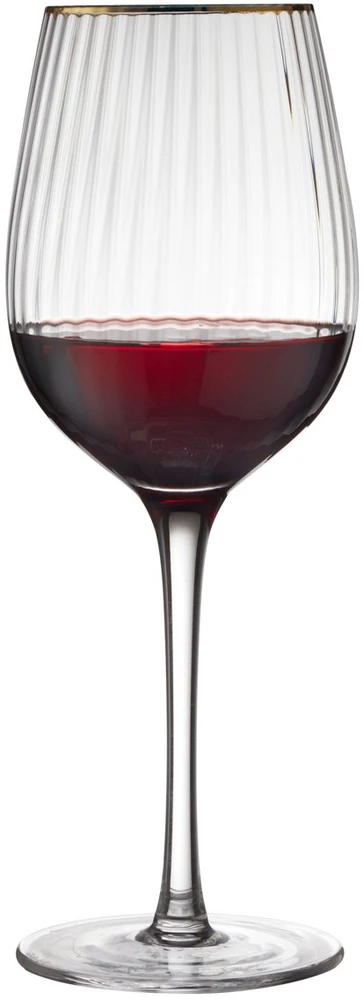 Vyno taurės Lyngby Glas Palermo Gold Raudona