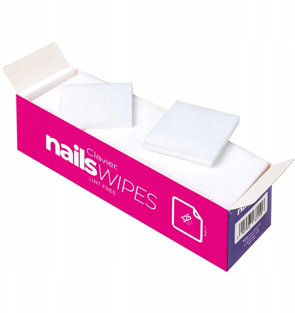Semilac „Clavier Nail Wipes“ nagų servetėlės be dulkių, 325 vnt.
