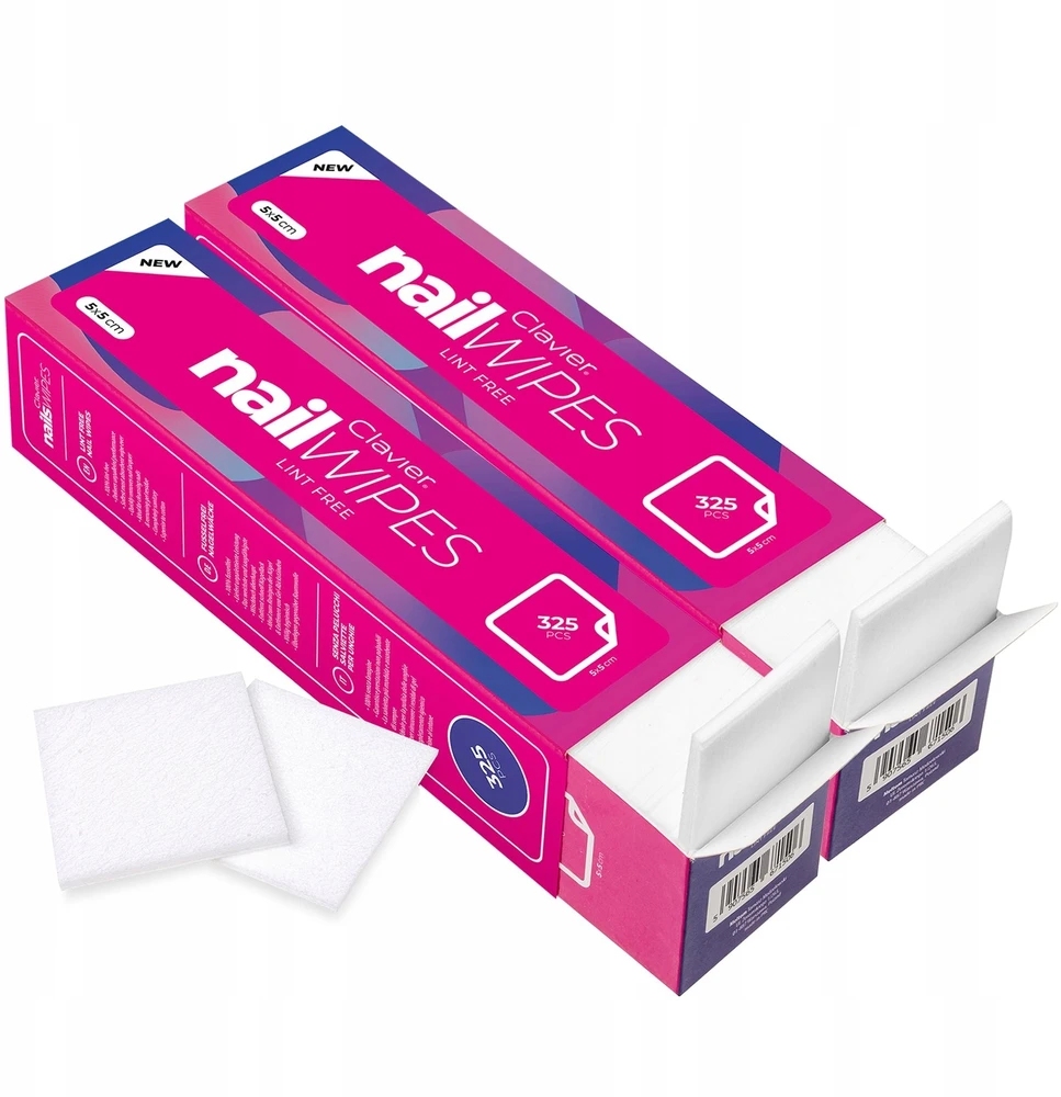 Semilac „Clavier Nail Wipes“ nagų servetėlės be dulkių, 325 vnt.
