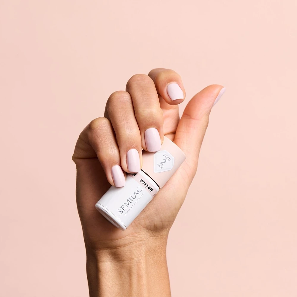 Semilac SEMILAC Easy Off hibridinis lakas Led Light Almond Milk 7 ml