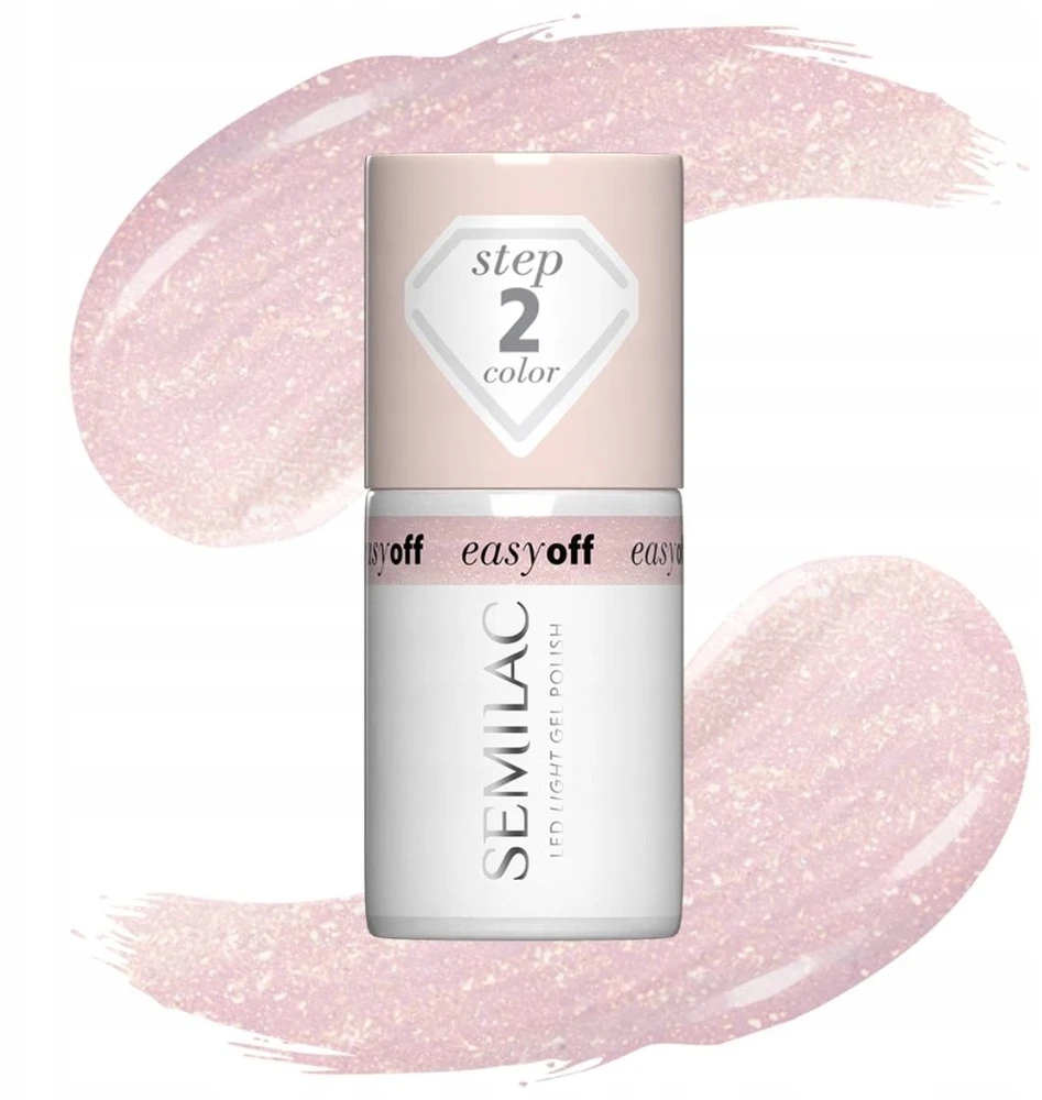 Semilac SEMILAC Easy Off Hibridinis lakas Led Light Glazed Milk 7 ml