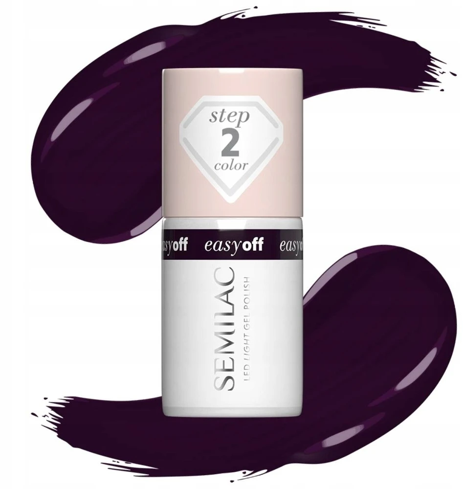 Semilac SEMILAC Easy Off Hibridinis lakas Led Light Berry on Top 7 ml