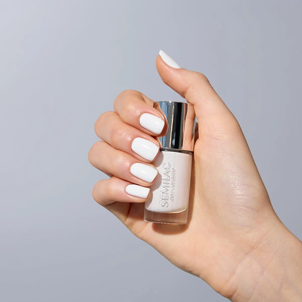 Semilac SEMILAC Nagų lakas Klasikinis nagų lakas 108 Classic Baltas 9 ml
