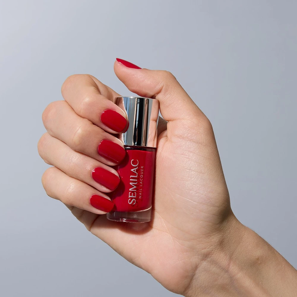 Semilac SEMILAC Nagų lakas Klasikinis nagų lakas 110 Classic Raudona 9 ml