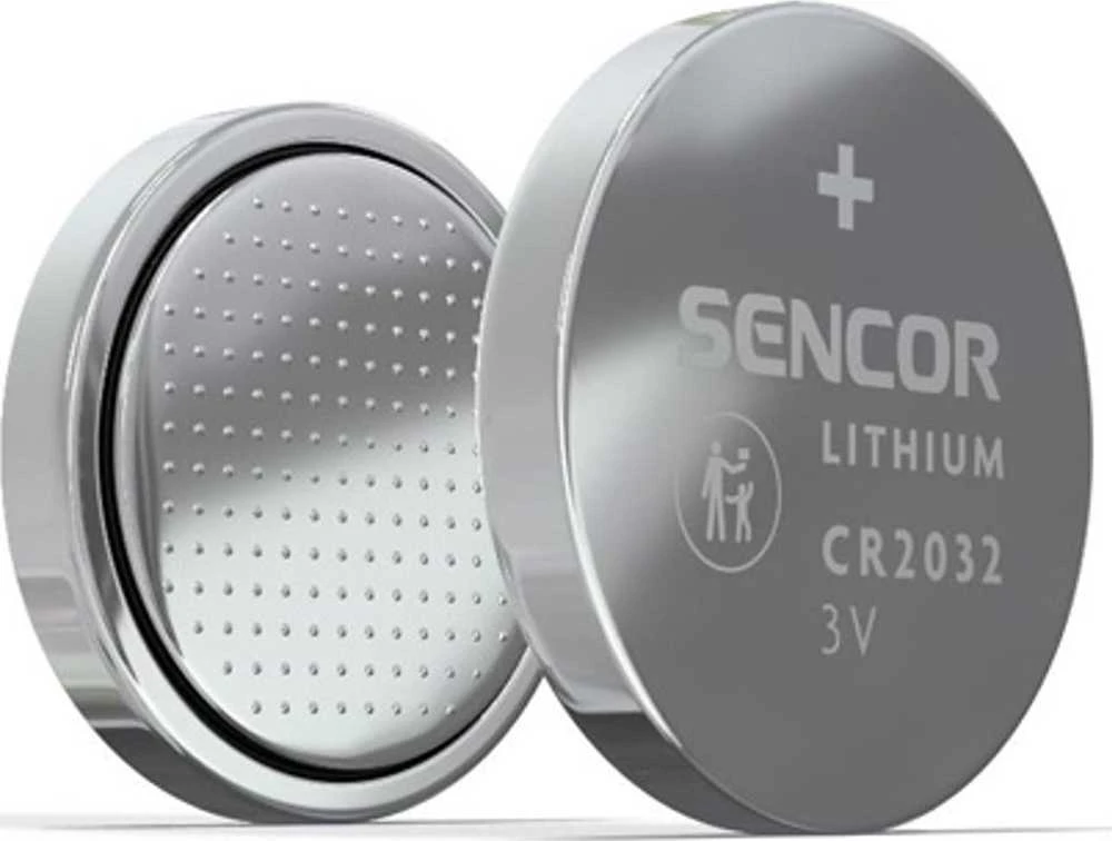 Sencor vienkartinės ličio baterijos CR2032, 1 vnt. pakuotė