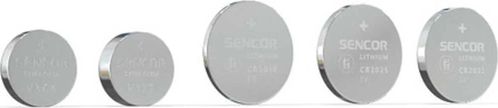 Sencor vienkartinės ličio baterijos CR2032, 1 vnt. pakuotė