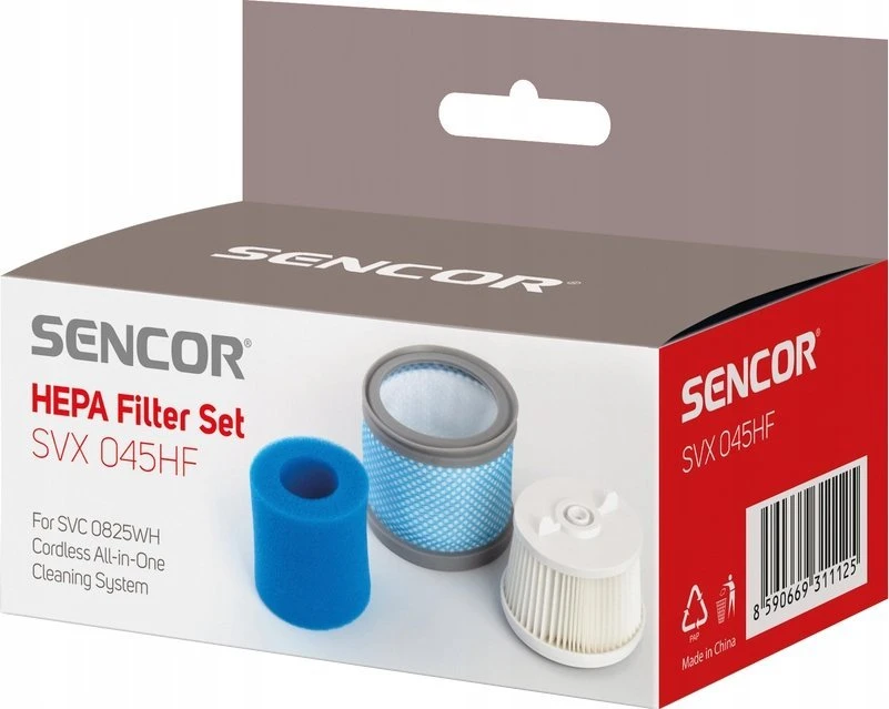 SVX 045HF Filters set SVC 0825WH SENCOR