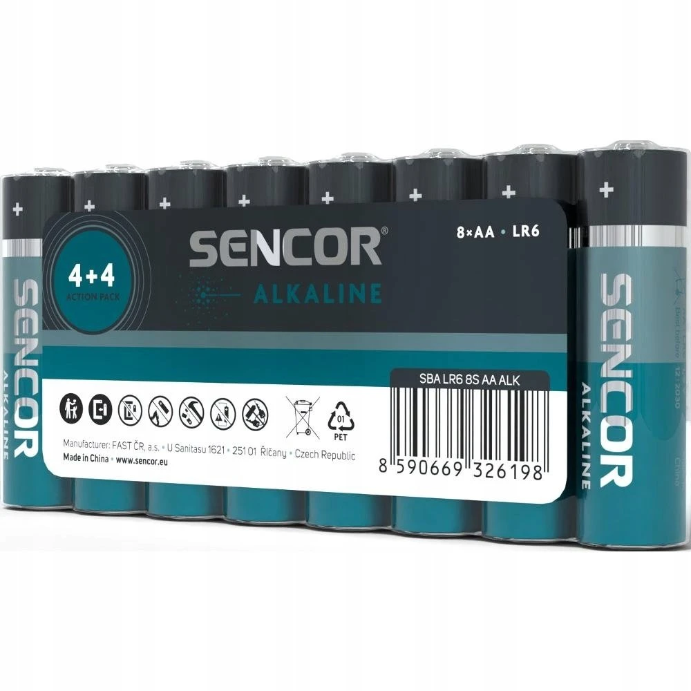 SBA LR6 8S AA Alk SENCOR