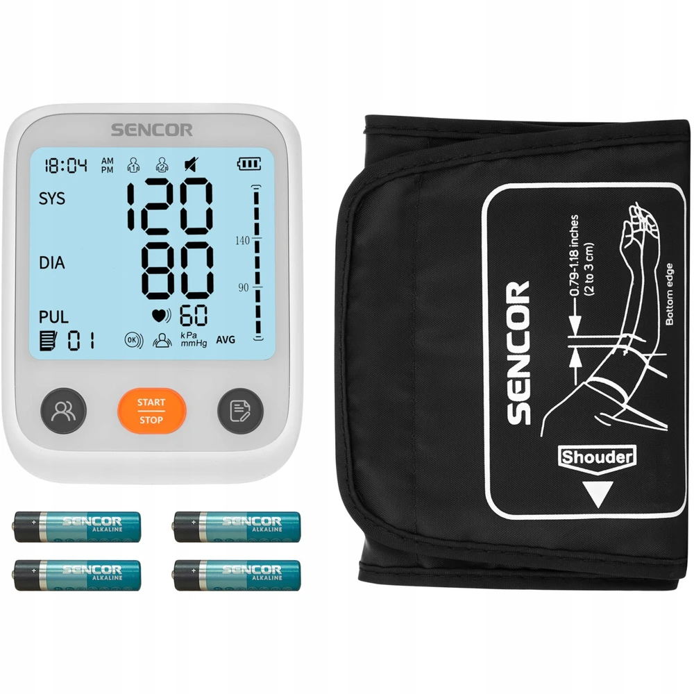Kraujospūdžio matuoklis Sencor Sencor SBP 1150WH Blood Pressure Monitorius